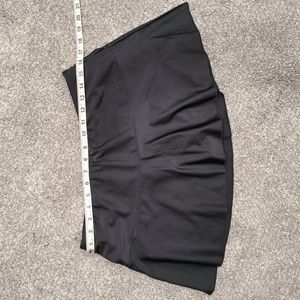 Black swim skort